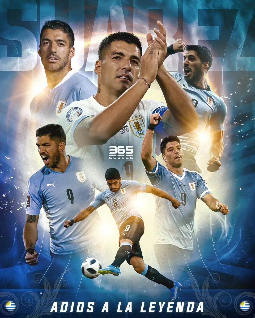 Den uruguayanske legendariske spissen Suarez tar farvel med det uruguayanske landslaget etter 17 års tjeneste